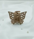 Beige Butterfly Hair Claw (Catcher)