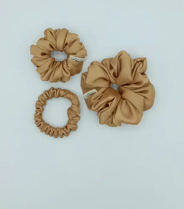 Beige-Silky-Triple-Scrunchie-Pack