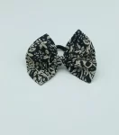 Black-Beige-Cotton-Bow-Hair-Tie-1