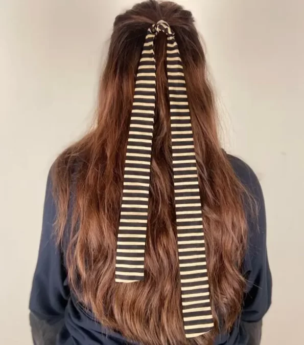 Black-Beige-Cotton-Long-Hair-Ribbon-1