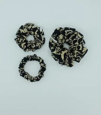 Black-Beige-Cotton-Triple-Scrunchie-Pack