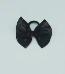 Black Chiffon Bow Hair Tie