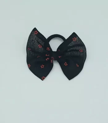 Black-Chiffon-Bow-Hair-Tie