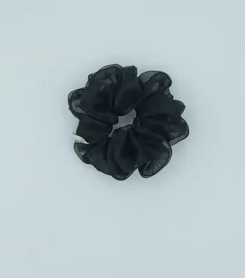 Black-Organza-Classic-Scrunchie