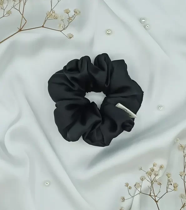 Black-Silky-Classic-Scrunchie