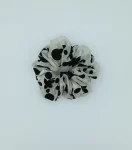 Black & White Chiffon Classic Scrunchie