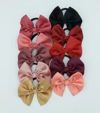 Bundle-of-10-Silky-Bow-Hair-Ties