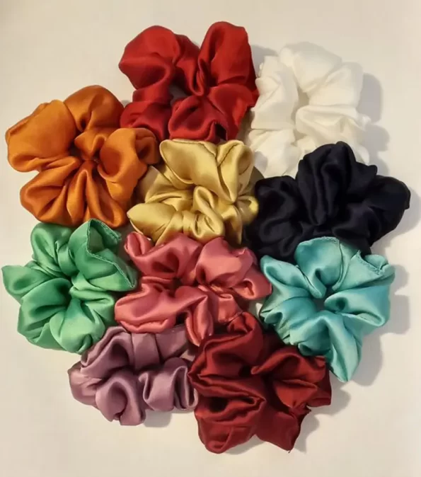 Bundle-of-10-Silky-Classic-Scrunchies-2