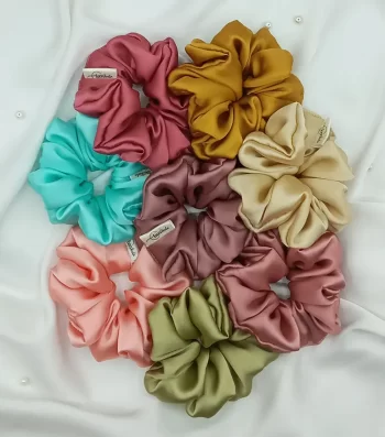 Bundle-of-8-Silky-Classic-Scrunchies-1