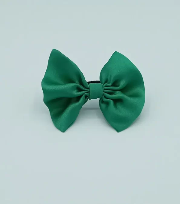 Emerald-Green-Silky-Bow-Hair-Tie