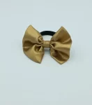 Gold Shiny Bow Hair Tie