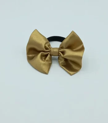 Gold-Shiny-Bow-Hair-Tie