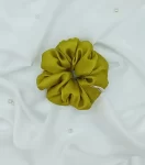 Green Silky Classic Scrunchie