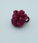 Magenta Silky Rose Hair Tie