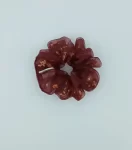 Maroon Dhanak Classic Scrunchie (Organza with Sequins)