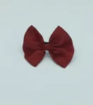 Maroon-Silky-Bow-Hair-Tie