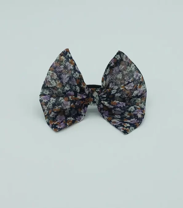 Mauve-Chiffon-Bow-Hair-Tie