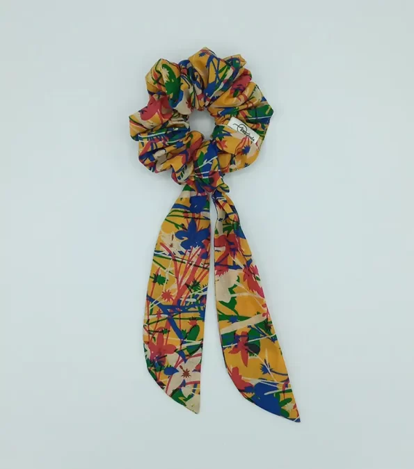 Multi-Coloured-Cotton-Bow-Scrunchie-1