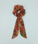 Multi-Coloured Cotton Bow Scrunchie