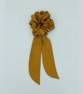 Mustard-Silky-Bow-Scrunchie