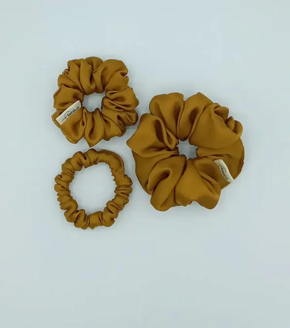 Mustard-Silky-Triple-Scrunchie-Pack