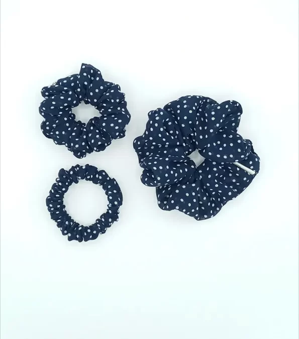 Navy-Blue-White-Polka-Dot-Chiffon-Triple-Scrunchie-Pack