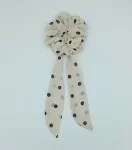 Off-White-Polka-Dot-Chiffon-Bow-Scrunchie