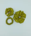 Parrot-Green-Silky-Triple-Scrunchie-Pack