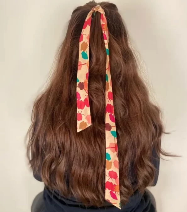 Peach-Cotton-Long-Hair-Ribbon