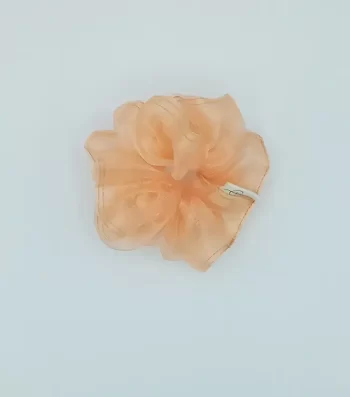 Peach-Organza-Classic-Scrunchie