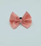 Peach-Silky-Bow-Hair-Tie