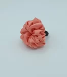 Peach Silky Rose Hair Tie