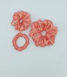 Peach-Silky-Triple-Scrunchie-Pack