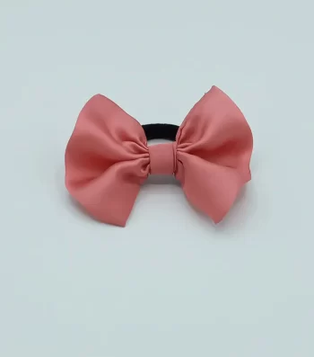 Pink-Silky-Bow-Hair-Tie