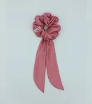 Pink-Silky-Bow-Scrunchie