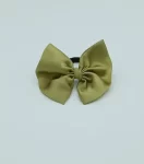 Pistachio Green Silky Bow Hair Tie