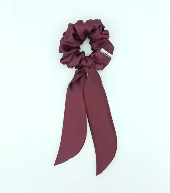 Purple-Silky-Bow-Scrunchie