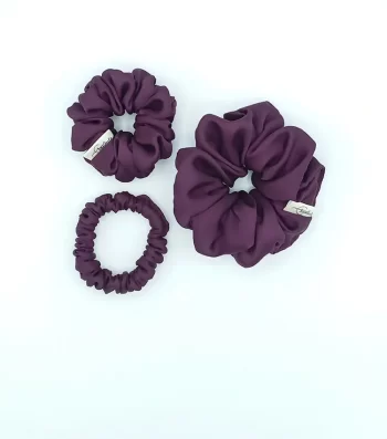 Purple-Silky-Triple-Scrunchie-Pack