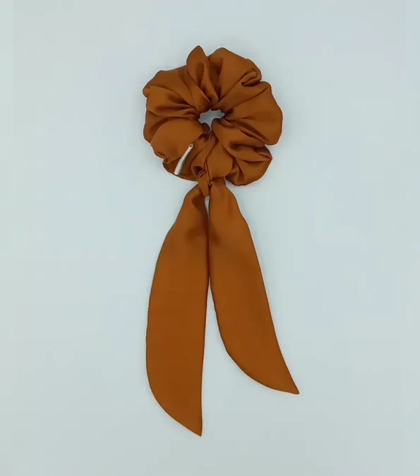 Rust-Silky-Bow-Scrunchie