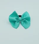 Sea Green Silky Bow Hair Tie