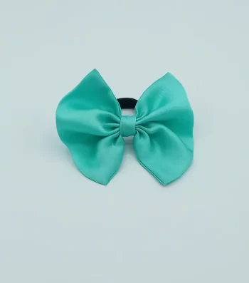 Sea-Green-Silky-Bow-Hair-Tie