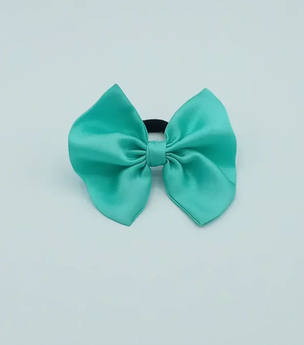 Sea-Green-Silky-Bow-Hair-Tie