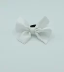 White-Silky-Bow-Hair-Tie