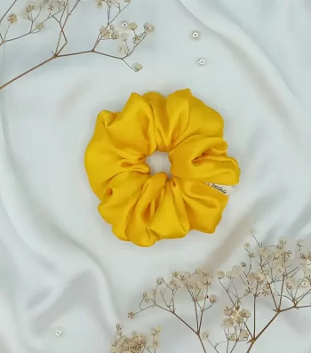 Yellow-Silky-Classic-Scrunchie