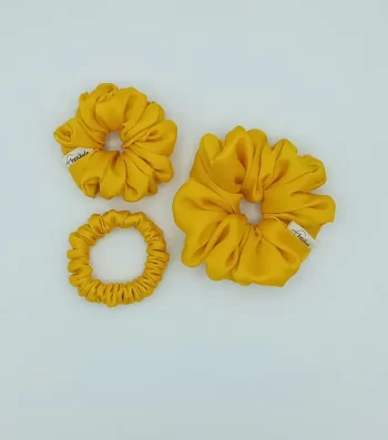 Yellow-Silky-Triple-Scrunchie-Pack